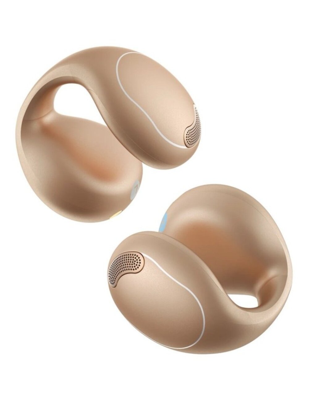 NWT soundcore C40i Clip-On Earbuds Open-Ear Bluetooth Desert Bronze NEW SEALED